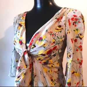 100% silk Anthropologie Bijoux Doux Dress by Yoana Baraschi